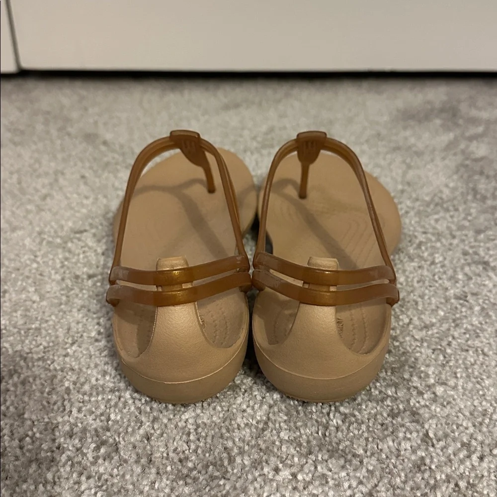CROCS Brown Sandal Flats - Picture 8 of 10